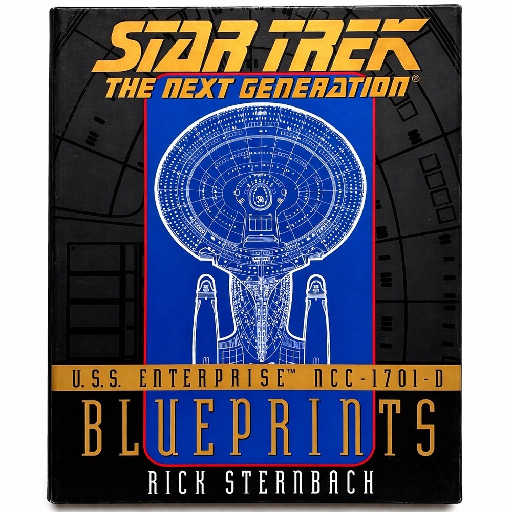 StarTrekTNG USS Enterprise NCC-1701-D Blueprints Rick Sternbach 1996 Pocket Book